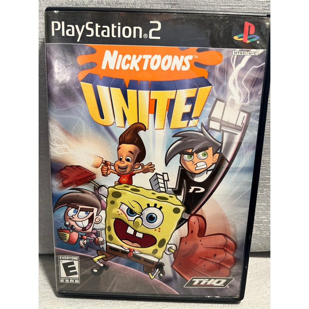 Nicktoons Unite Sony PlayStation 2 PS2 Game SLUS 21284 with 8MB Memory Card